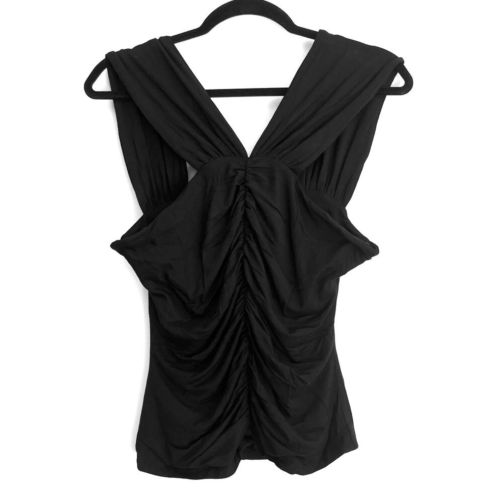 BCBGMAXAZRIA Black Dressy Sleeveless Top Medium